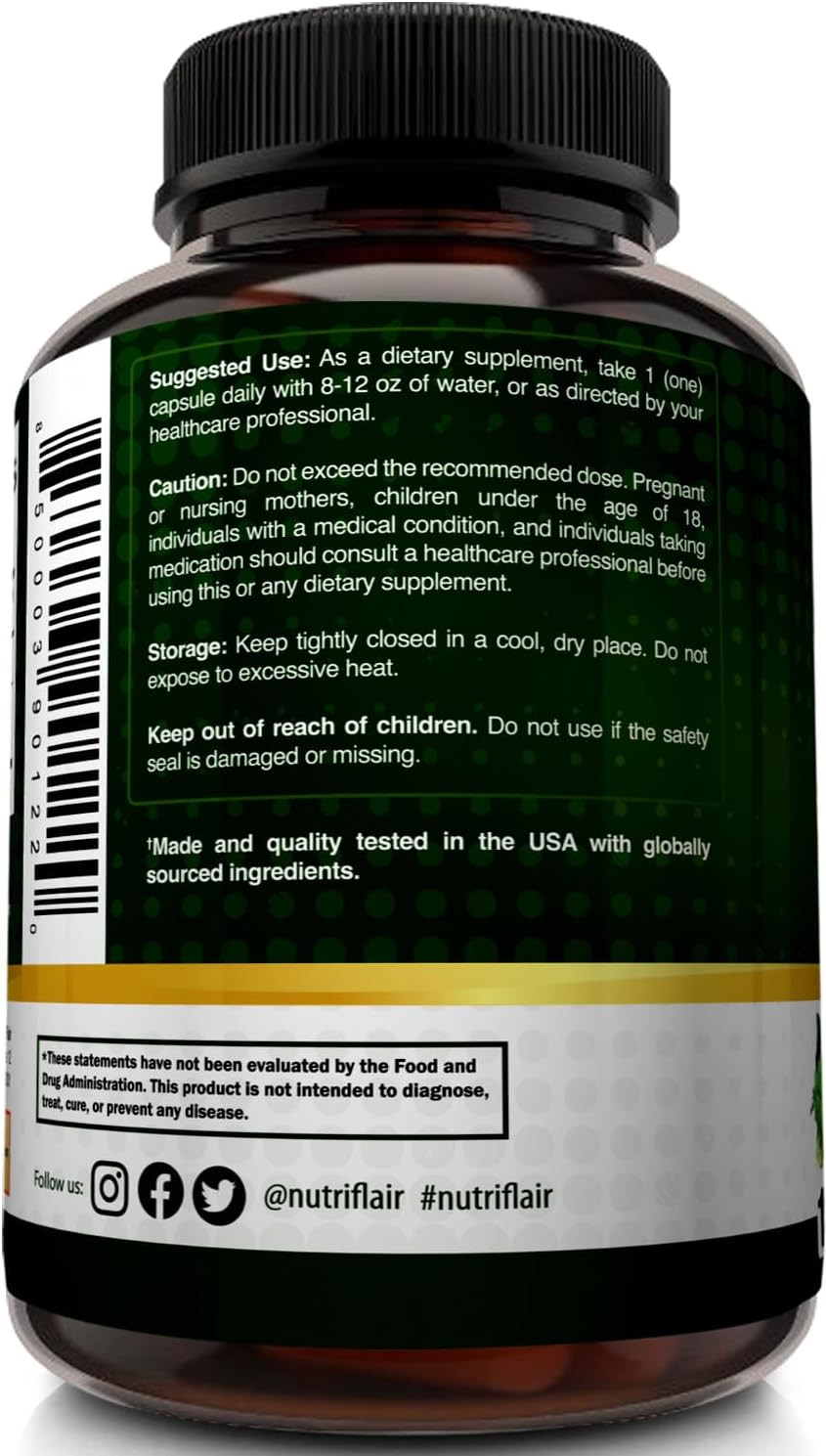 Nutriflair DIM 400Mg with Bioperine 120 Capsules