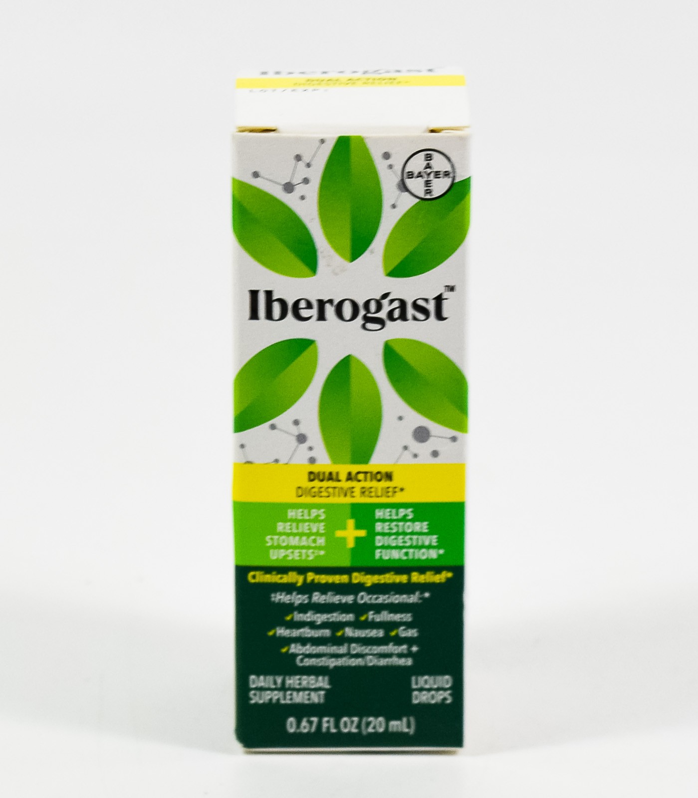 Iberogast DUAL ACTION Digestive Relief 0.67oz herbal LIQUID DROPS nib 08/2026