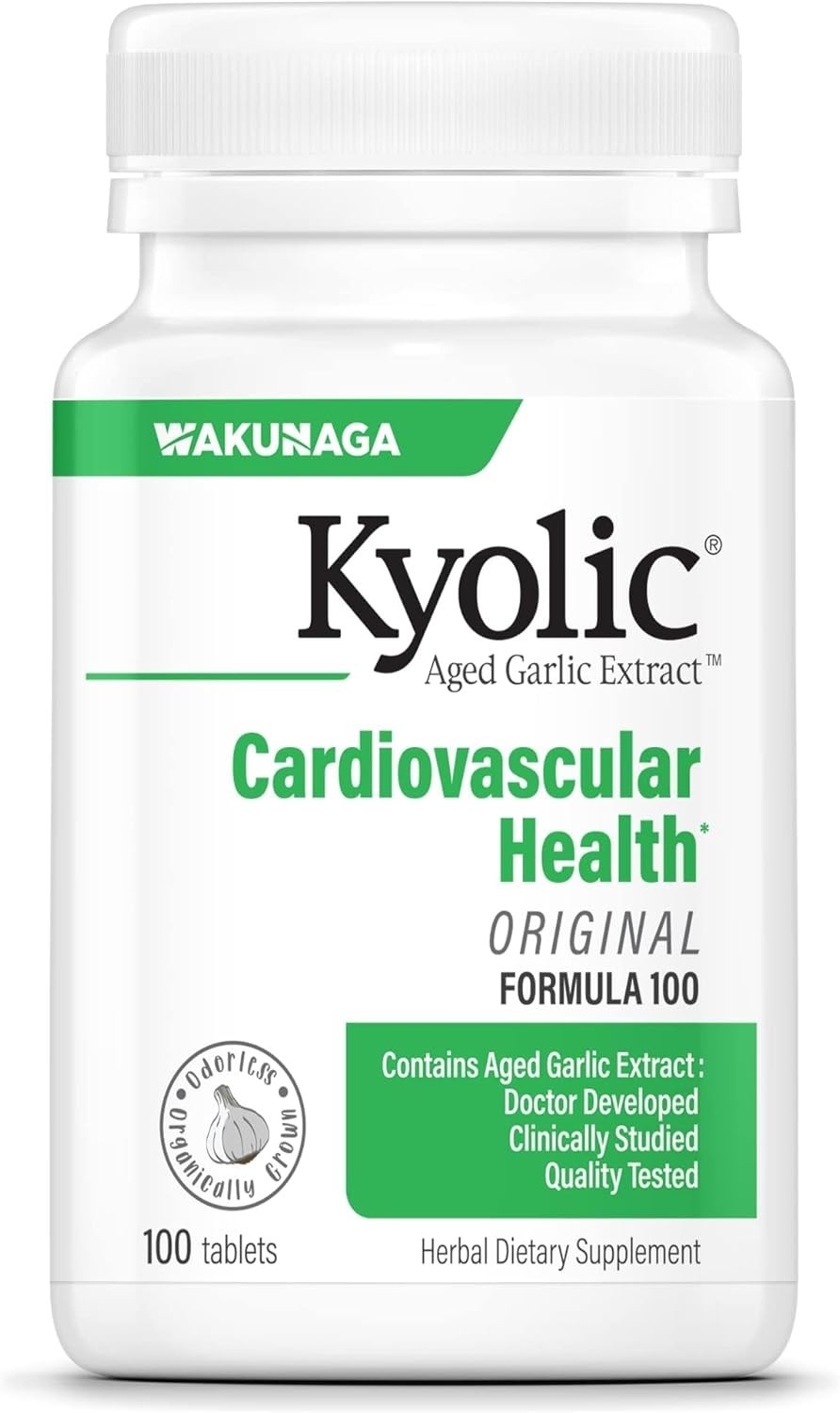 Aged Garlic Extract Tablets – 100 Count for Cardiovascular & Whole Body Support