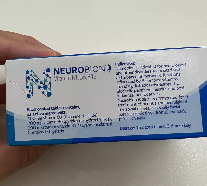 Neurobion Vitamin B1 B6 B12 Tablets Nerve Support Supplement 60 Count Original