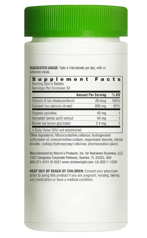 2 Pack Rainbow Light Calcium Citrate 120 Mini-Tablets Each – Bone Health