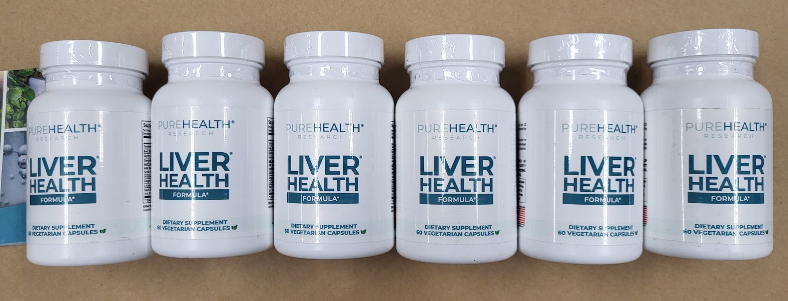 6-Pack Pure Health Liver Research – Liver Health – 360 Caps – EXPIRES 2028