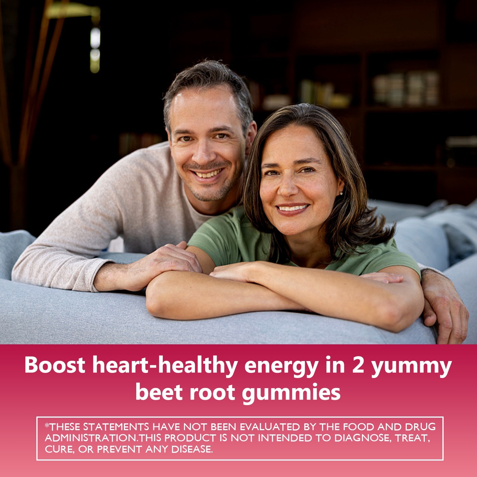 Beet root 2000mg Gummies–for Blood Flow & Heart 60 Gummies