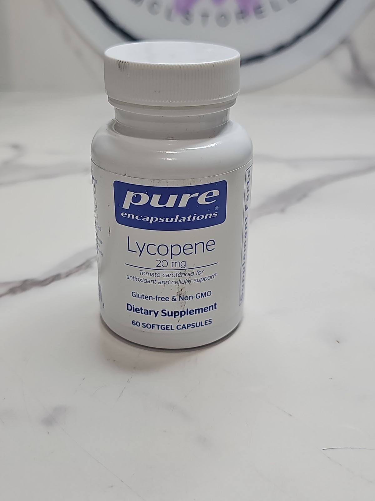 Pure Encapsulations Lycopene 20 mg, 60 Softgels.. Exp 07/2027