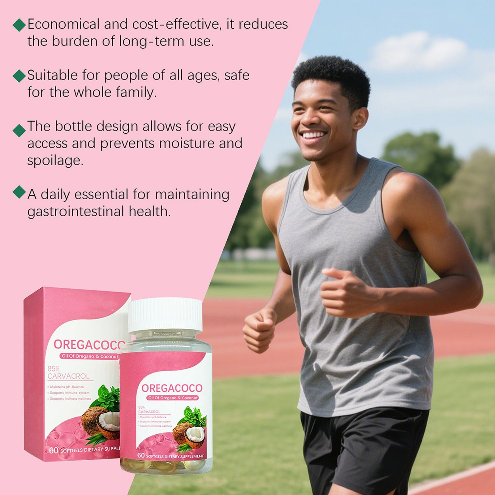 Oregano OregaCoco Coconut Oil Softgels 60ct Herbal Supplement
