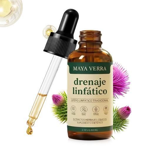 Drenaje Linfatico Herbal Liquid Drops, Traditional Botanical Supplement 2 Fl Oz