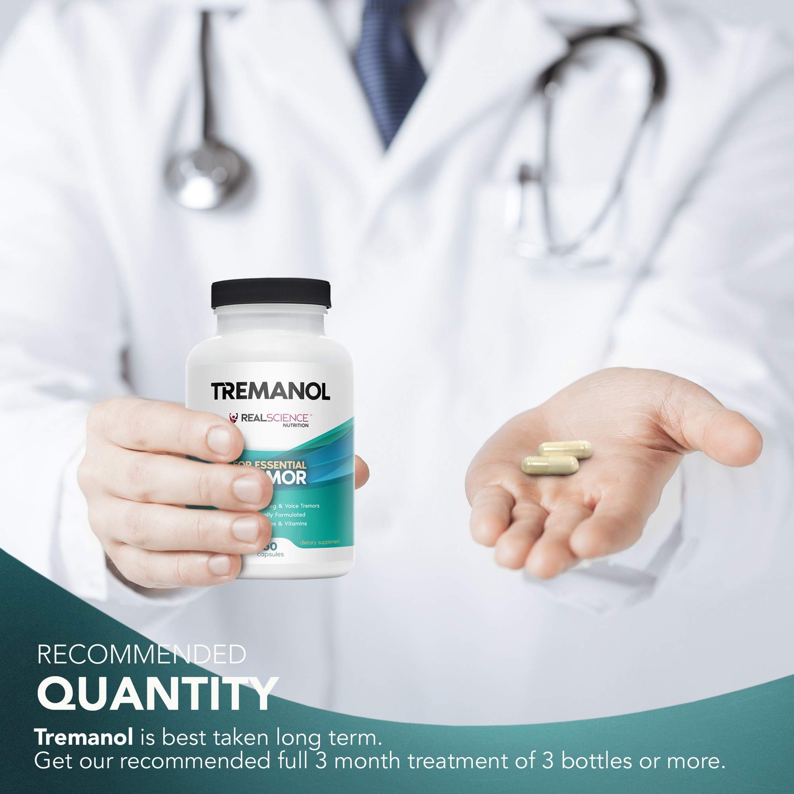 Tremanol – All Natural Essential Tremor Herbal Supplement – May Provide Long-