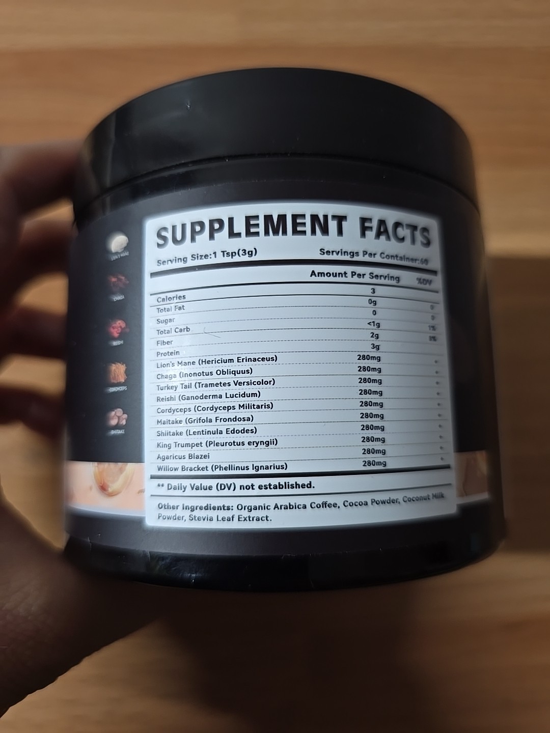 Lions Mane Mushroom Powder Instant Coffee with Lion’s Mane, Reishi, Chaga 120G
