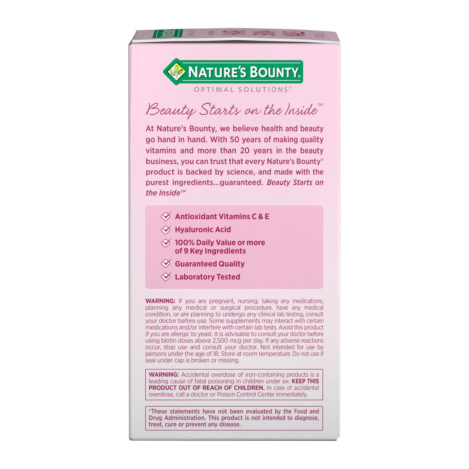 Nature’s Bounty Advanced Hair, Skin & Nails, Argan-Infused 150 Count, N/a