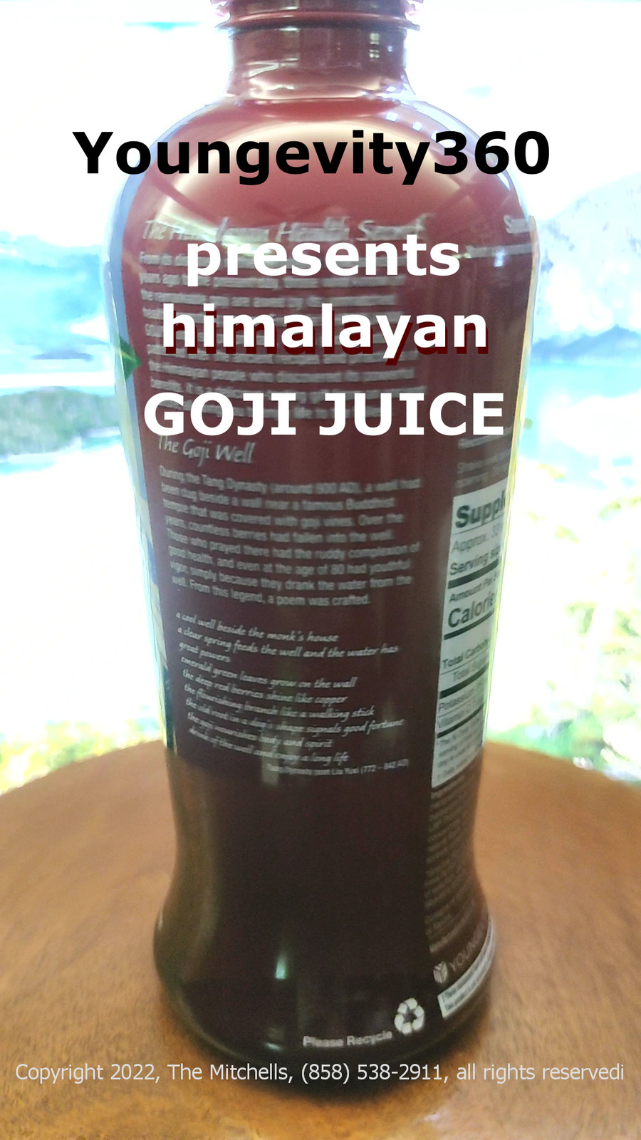 Youngevity Mitchell Himalayan GoJi Juice 4-Pak