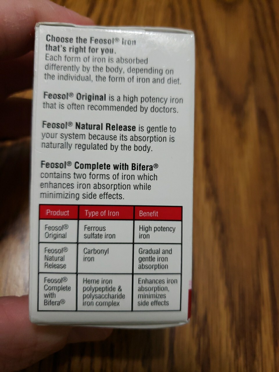 Feosol Ferrous Sulfate Iron Original Tablet – 120 Count Exp 06/2025 – New