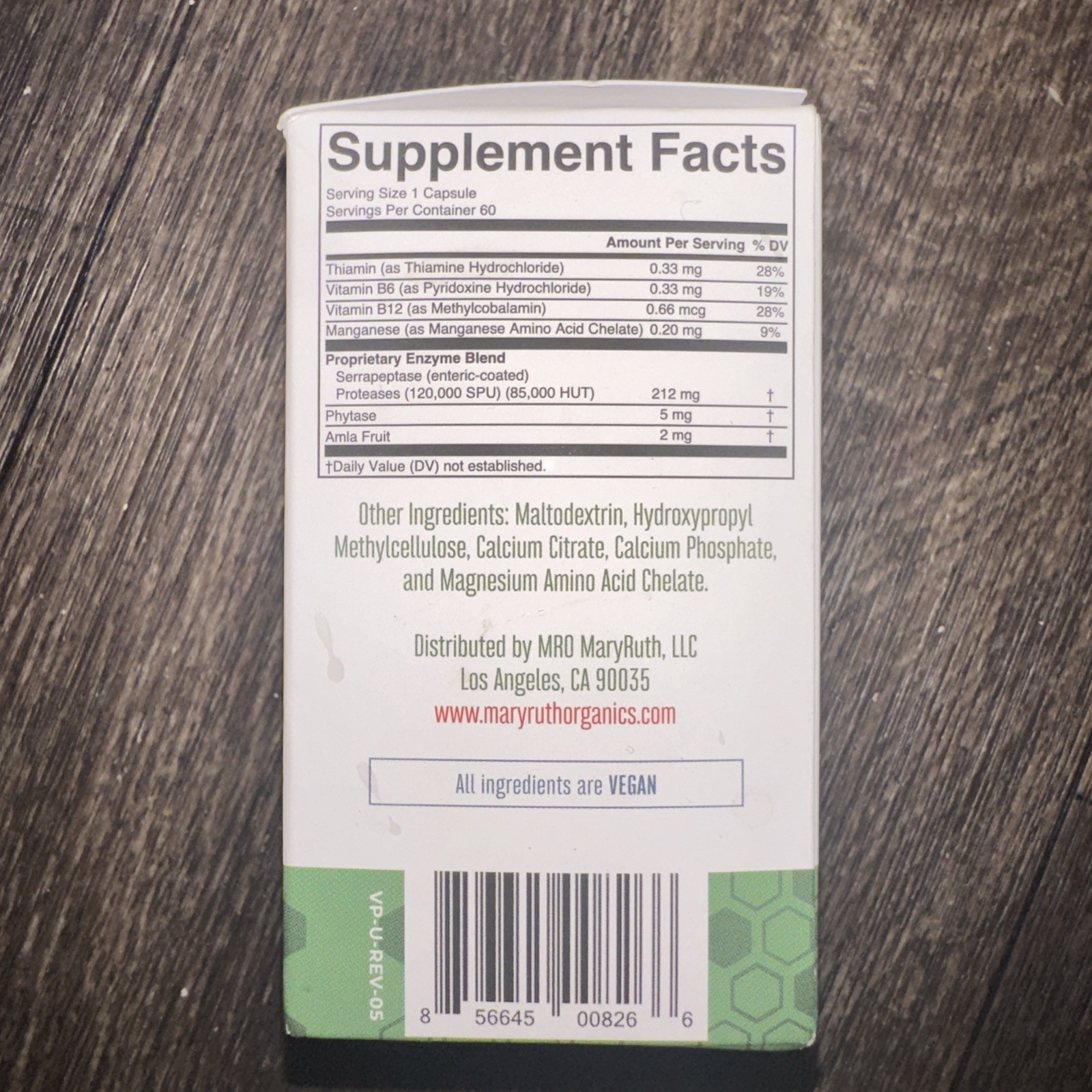 Serrapeptase Enzymes Capsules | up to 2 Month Supply | Enzyme Supplement for Hig