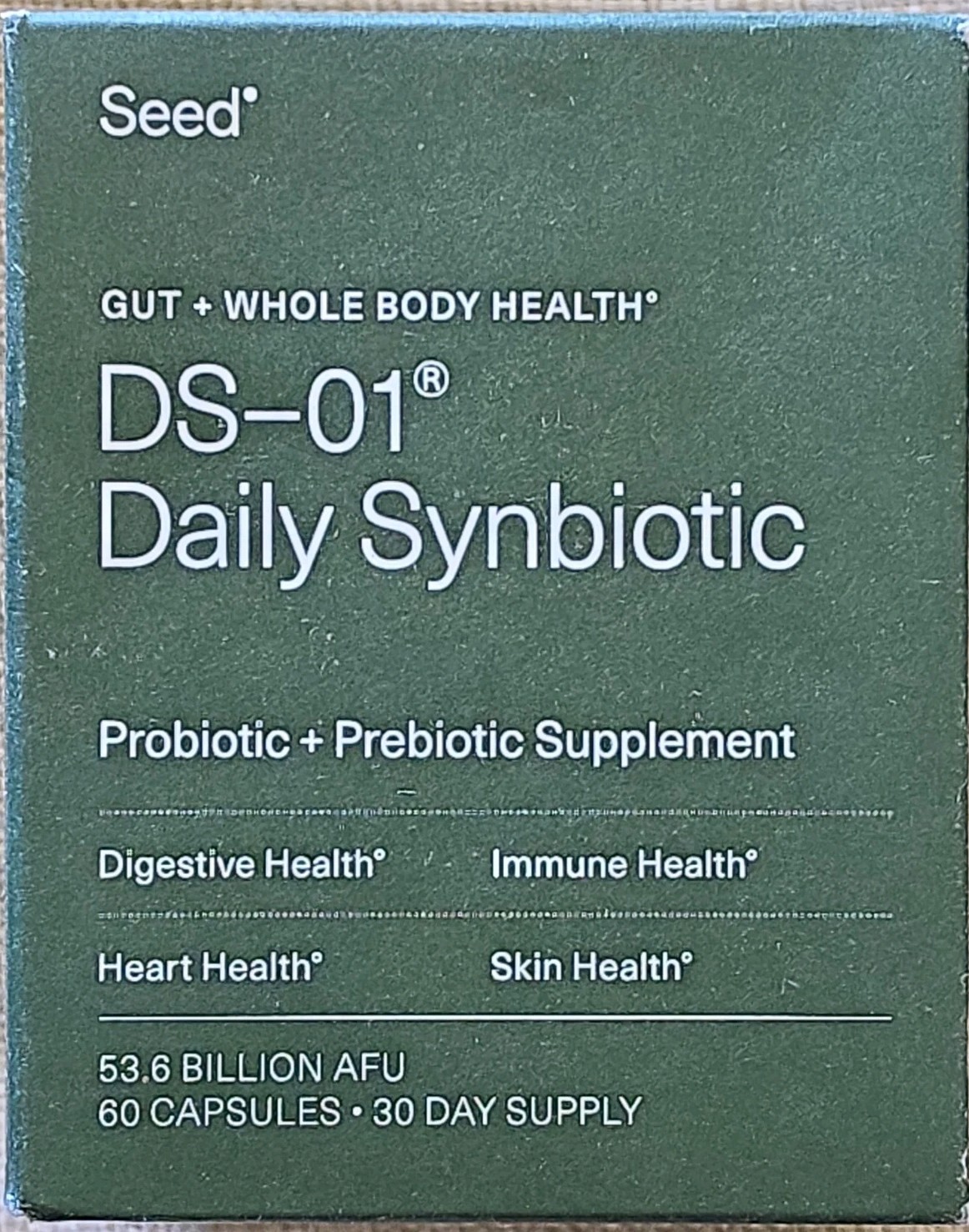 Seed DS-01 Daily Synbiotic – Immune Support, Bloating & Constipation Relief