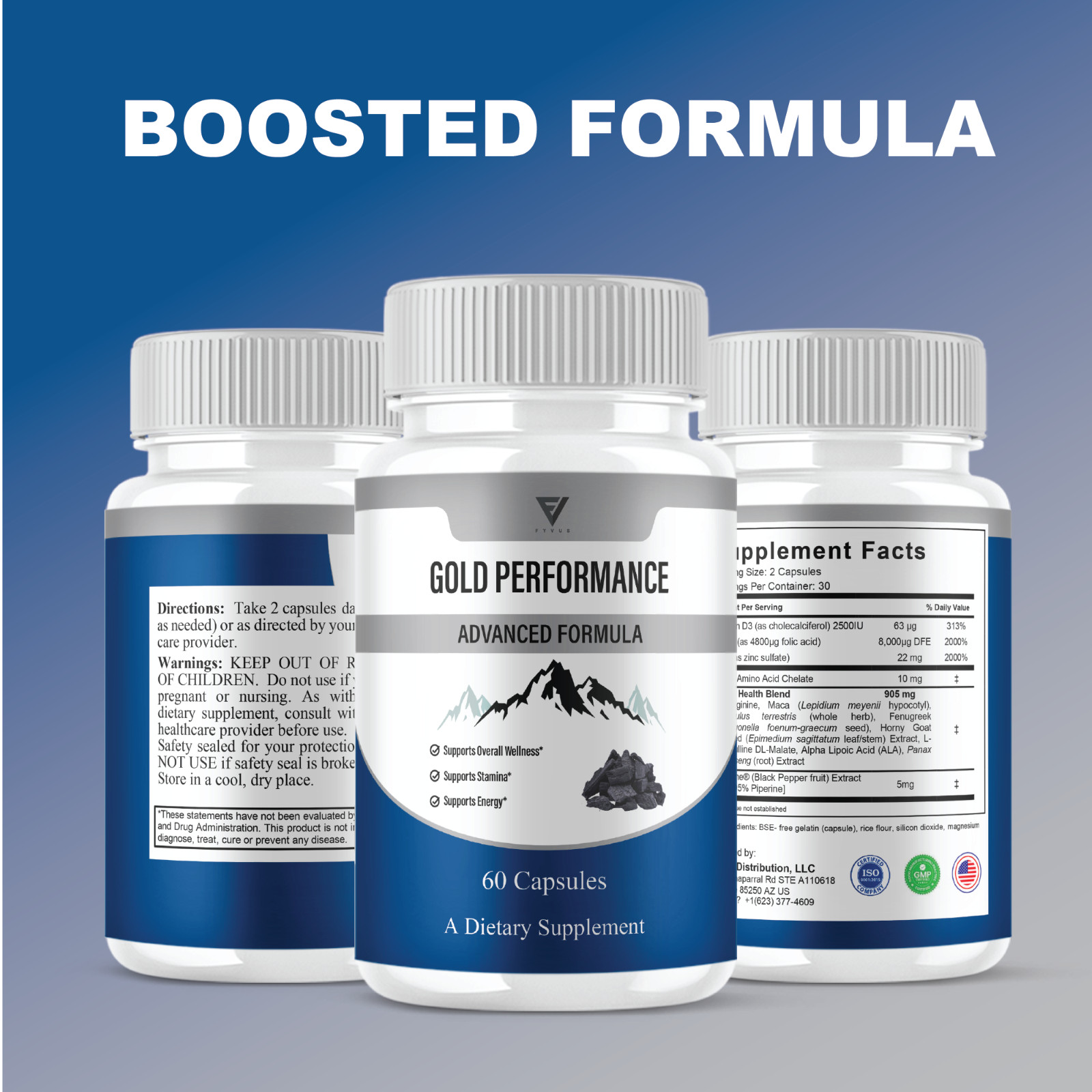 Gold Performance Capsules, GoldPerformance Daily Formula (60 Capsules)