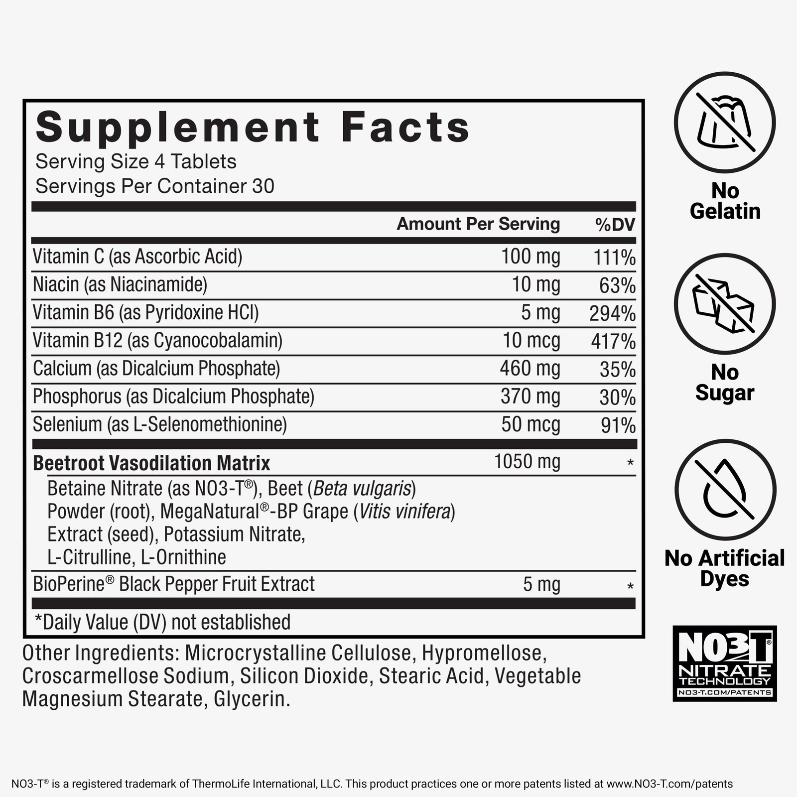 Force Factor Total Beets Blood Pressure Support 120 Count (Pack of 1), Beet