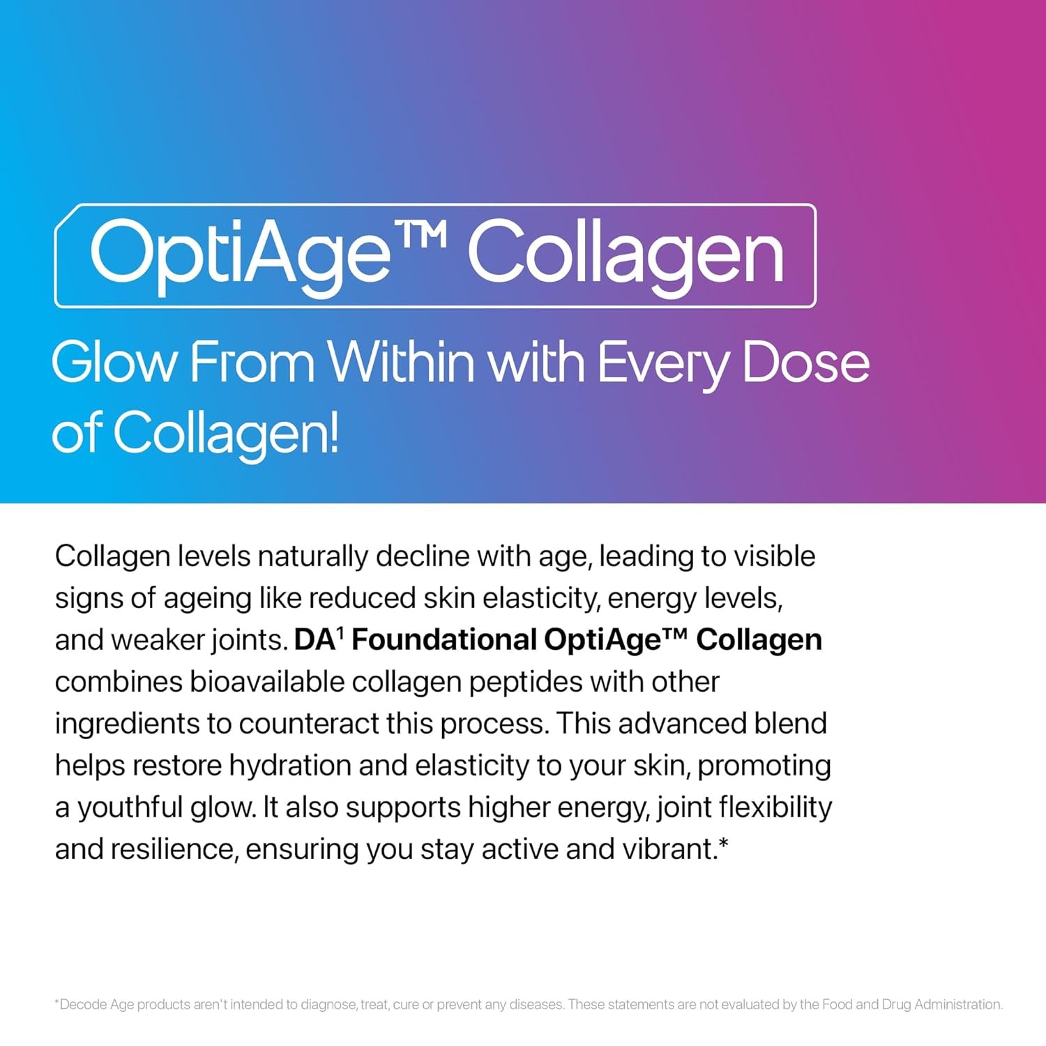 Decode Age OptiAge Premium Hydrolysed Collagen Peptides 150 gm Powder