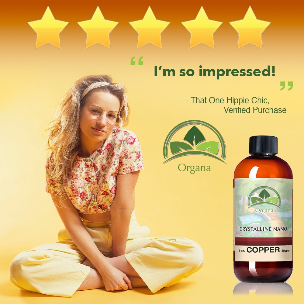 The BEST Nano Colloidal Copper Supplement! 8 oz 30 ppm of Nano Copper!