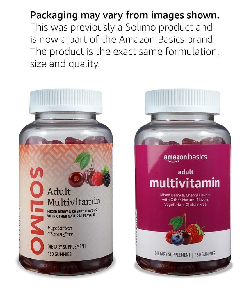 Amazon Basics Adult Multivitamin Gummies, 150 Count, Vegetarian
