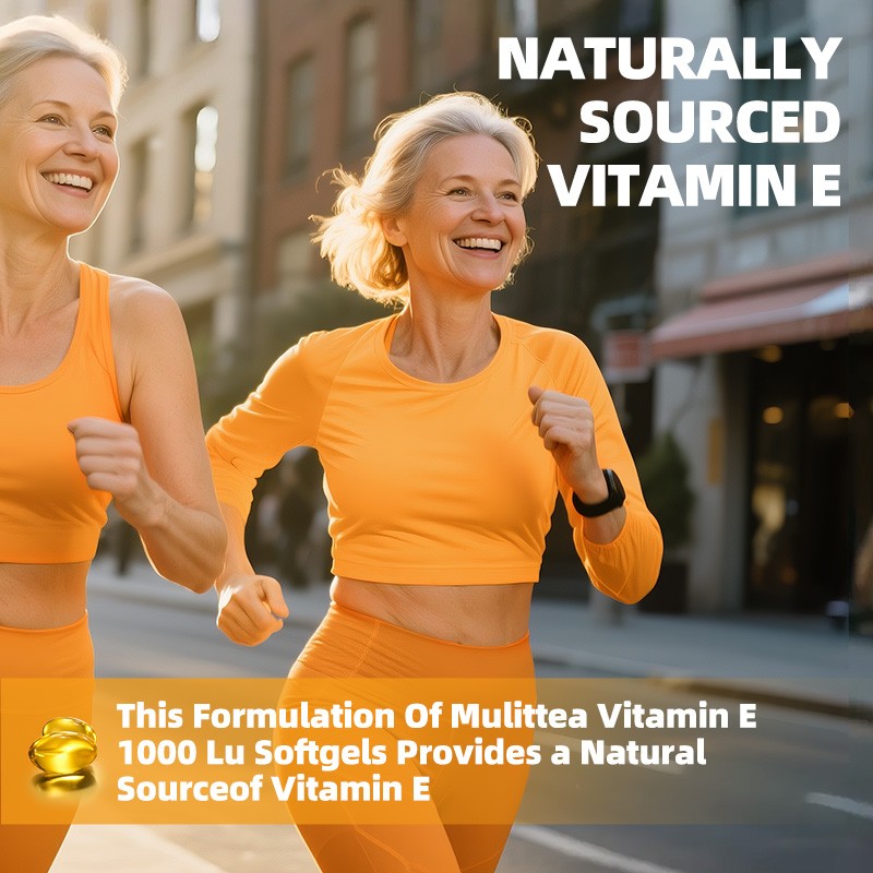 Natural Vitamin E 1000 IU d-Alpha Tocopherol Antioxidant 120 Softgels – Non-GMO