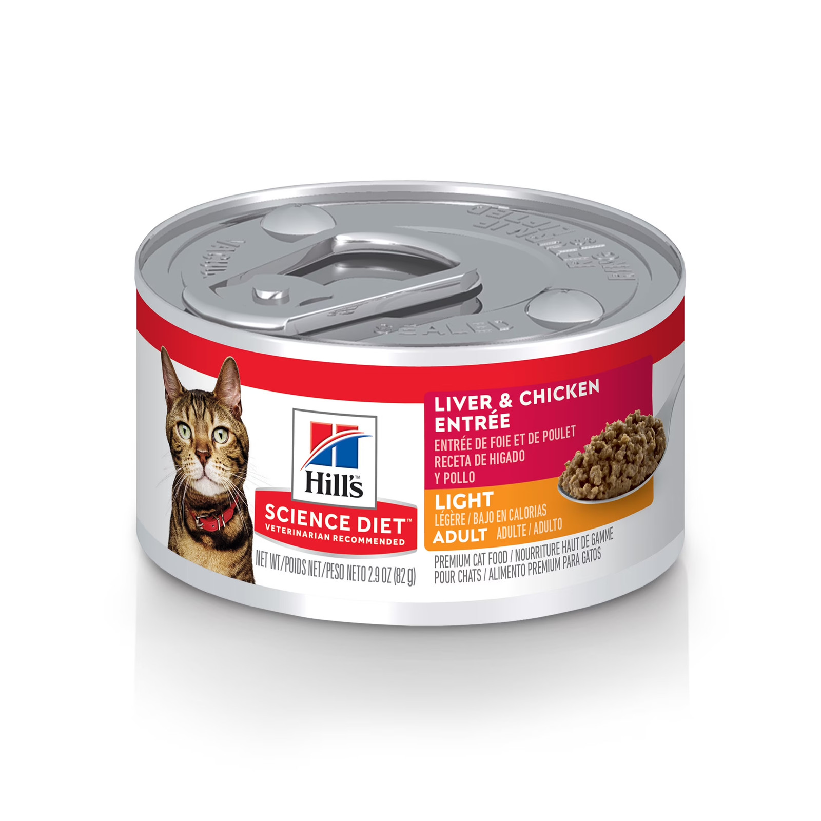 Light Liver & Chicken Wet Cat Food, 2.9Oz Can 24Pk