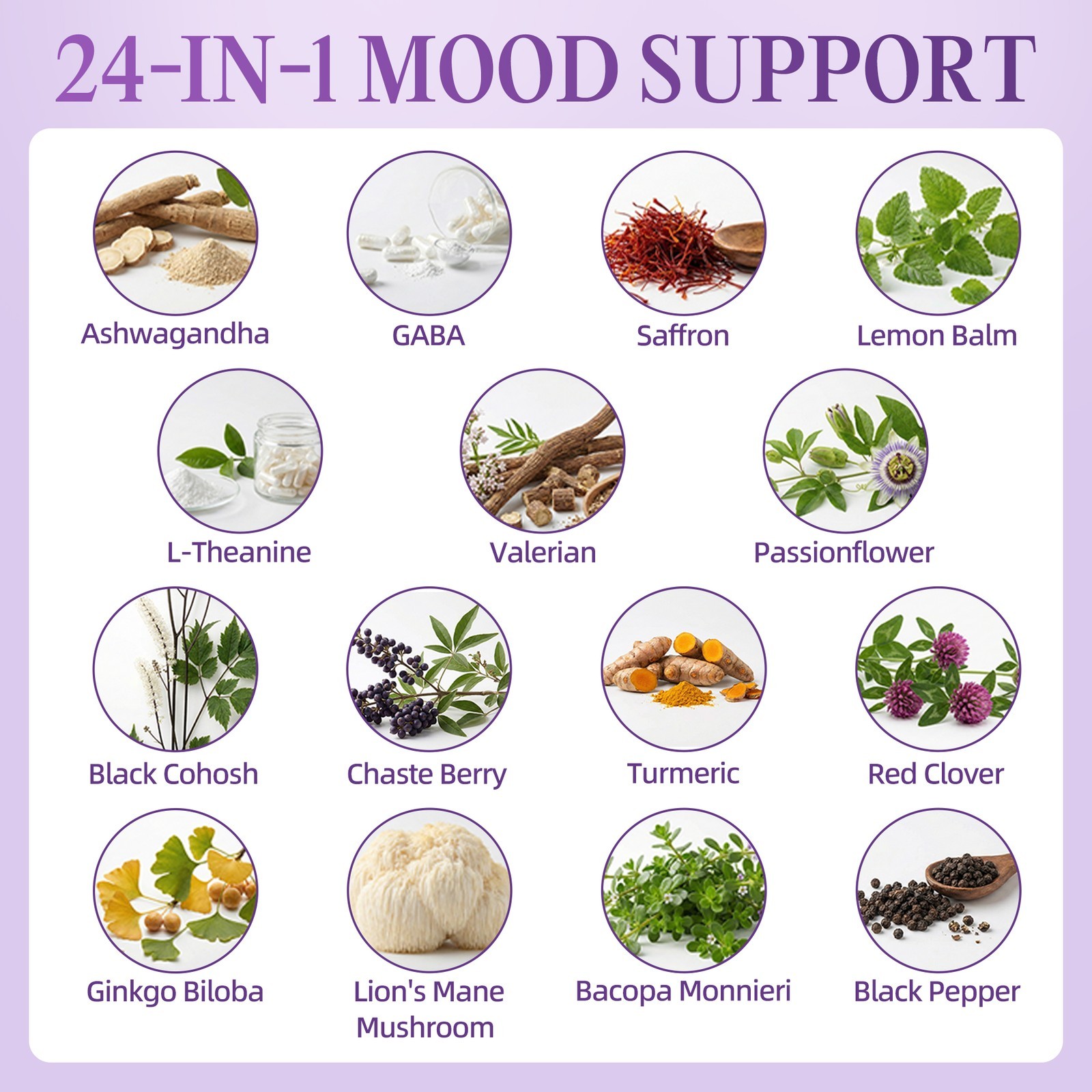 1/2/4/6x Saffron Supplements 88.5 mg – Mood, Brain & Vision Support 2FL.OZ