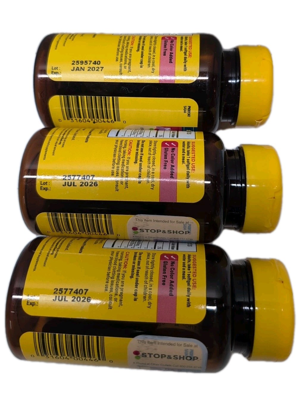 (3) Nature Made Superior Absorption Krill Oil 500 MG Astaxanthin Softgels 07/26+