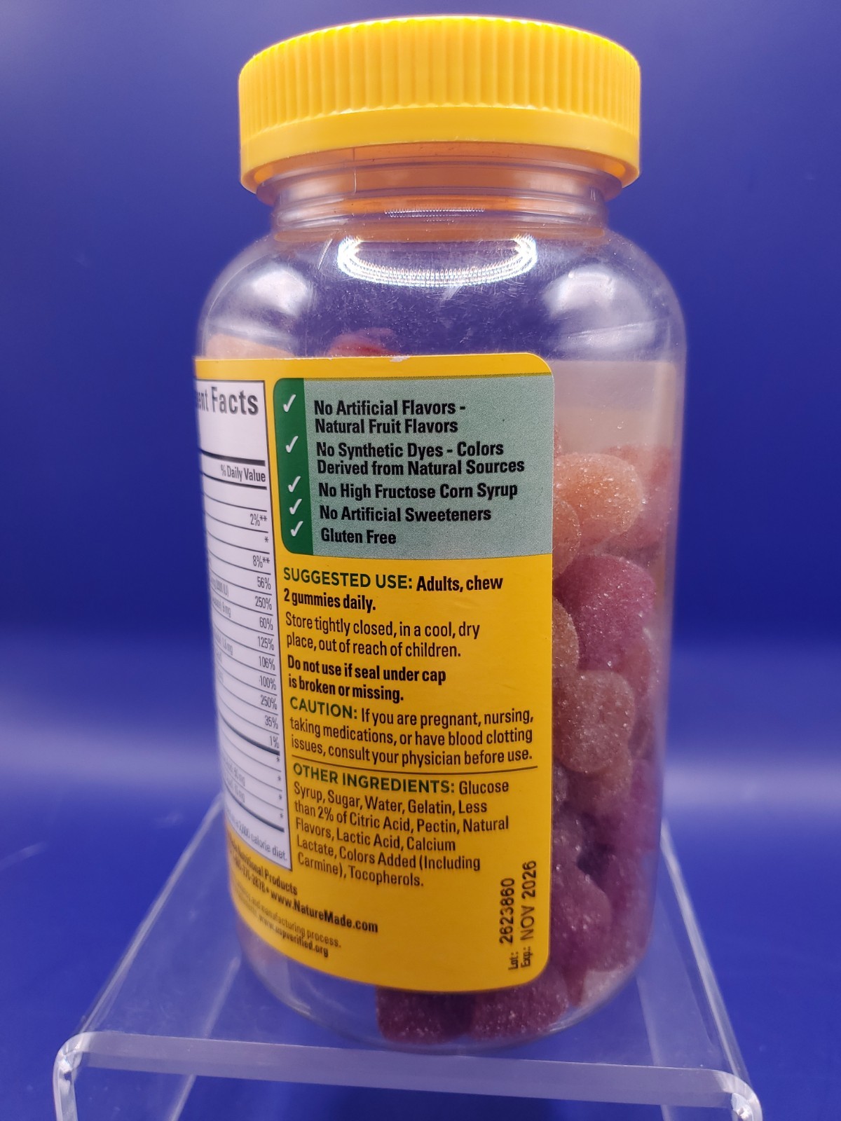 Nature Made Multivitamin Multi Omega-3 Gummies Bone Muscle Support 140ct 11/26