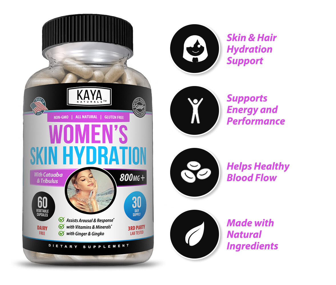 Skin Hydration Vitamins, Tone, Repair, and Elasticity Skin Care Capsules 60ct