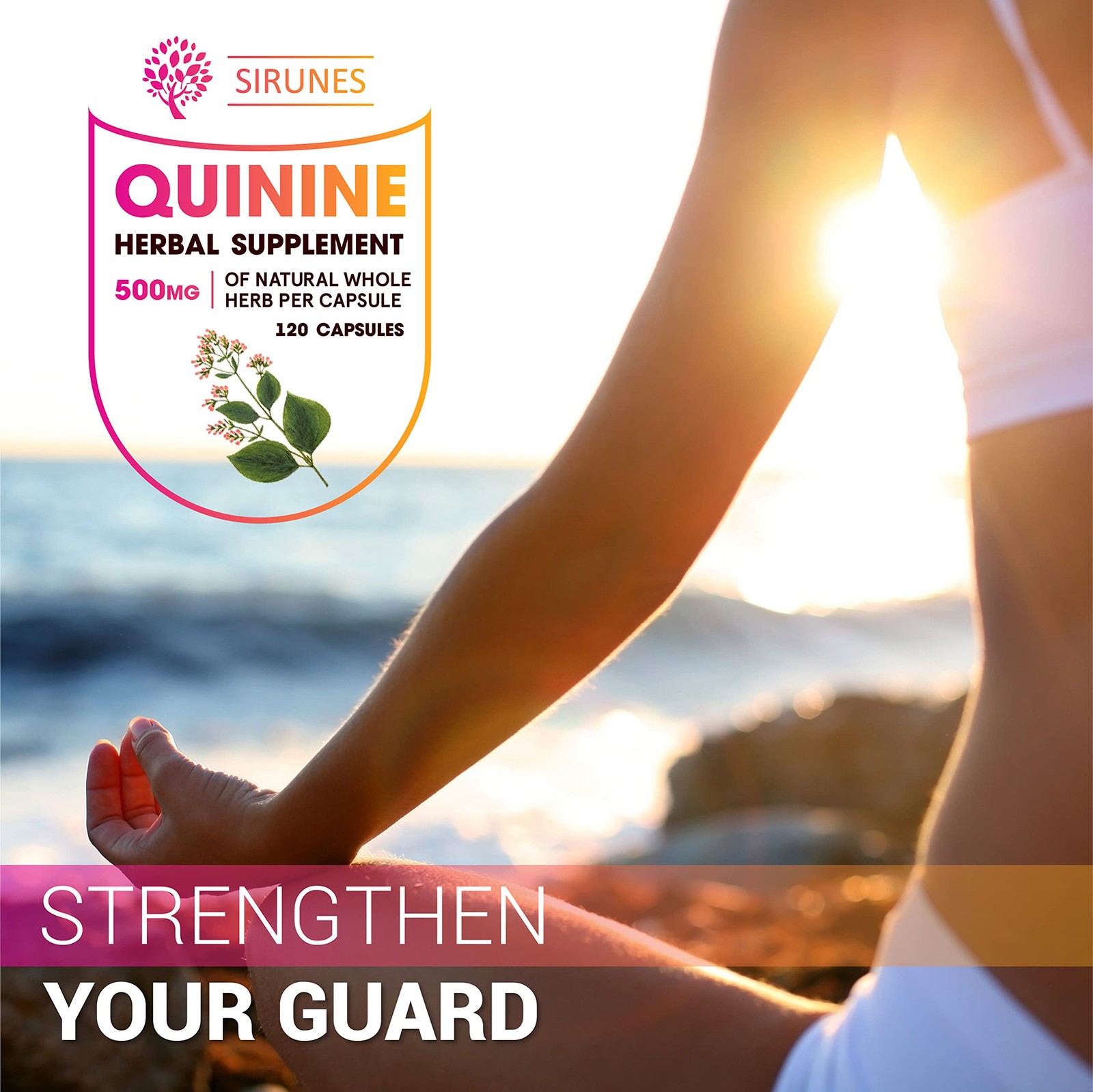 Leg Cramps Relief Quinine Capsules – Natural Cinchona 120 Count (Pack of 1)