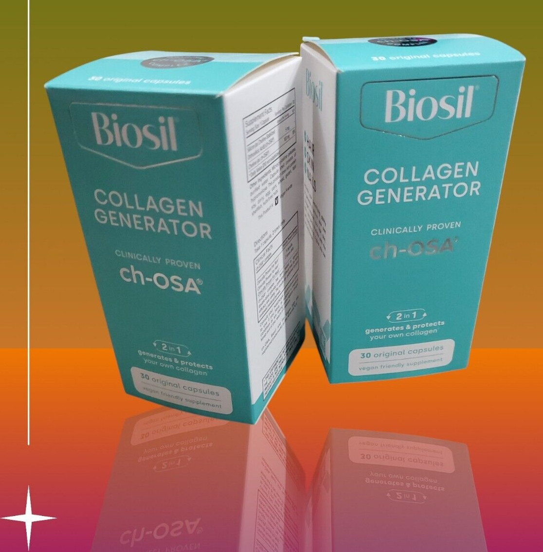 2 Pack ( 30 + 30 caps ) BioSil cH-OSA Collagen Generator Exp. 06/2026