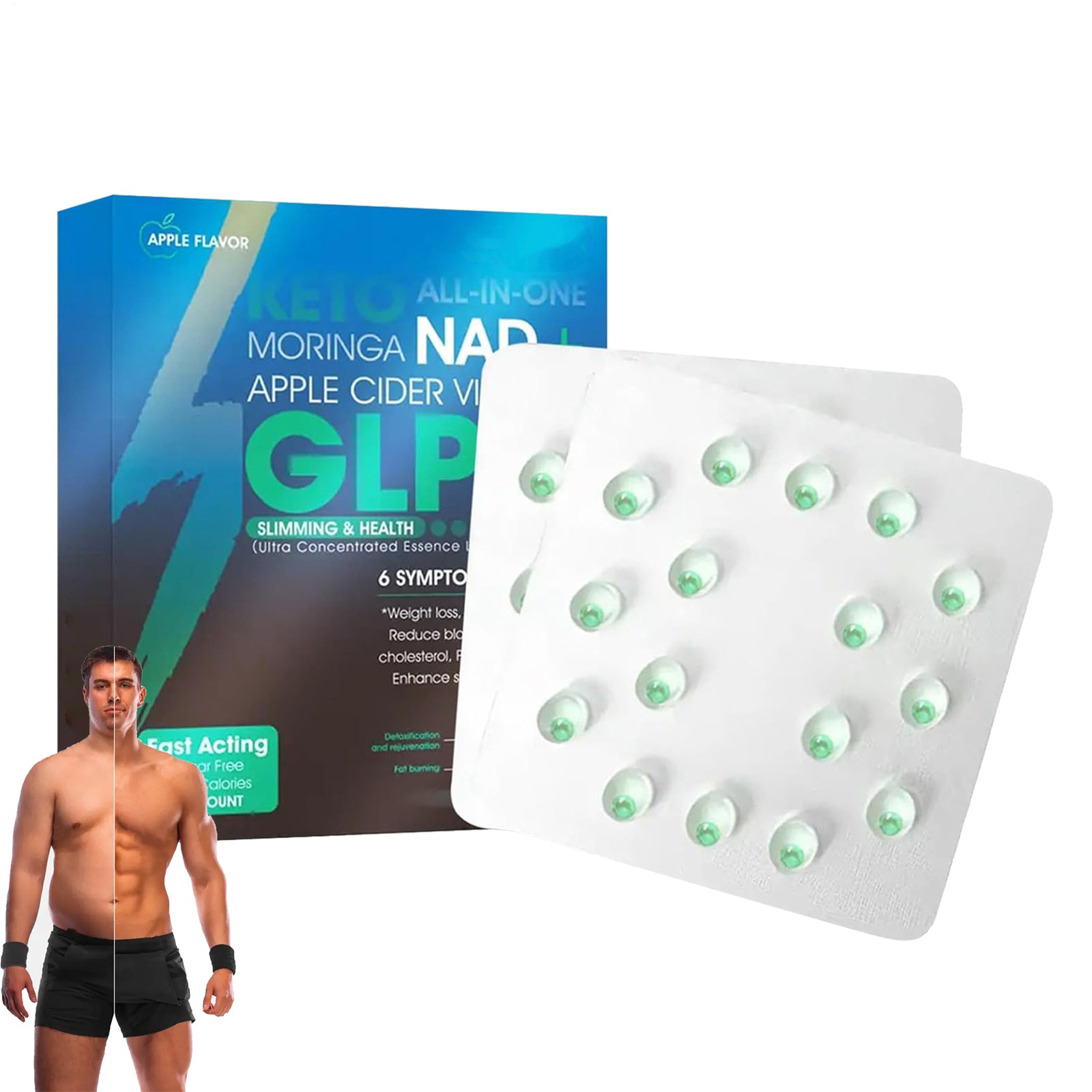 Gut Support Health PEAKA GL P – 1 Ultra Concentrated Liquid Pearls Fat Loss