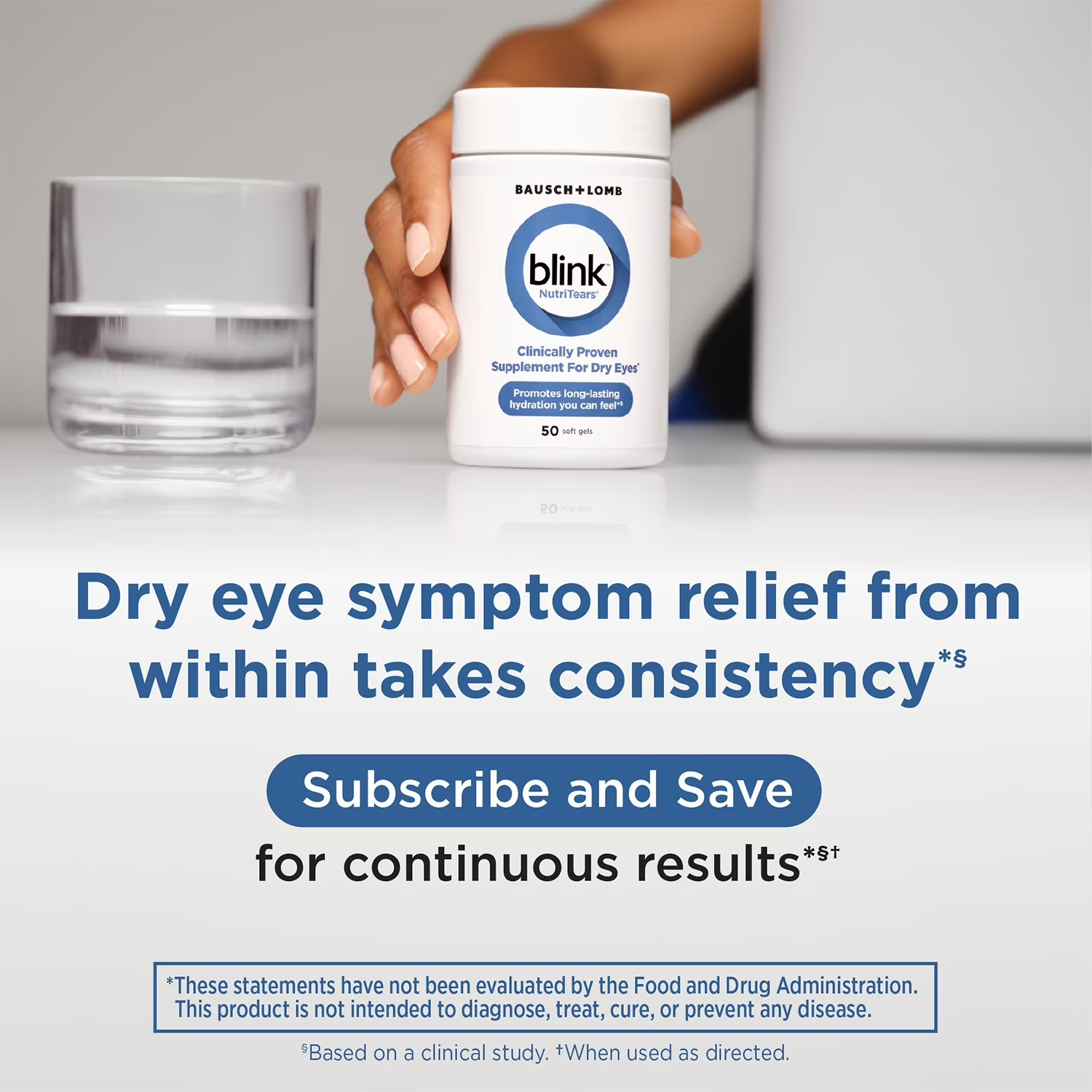 NutriTears Dry Eye & Vision Health Softgels 50 Count