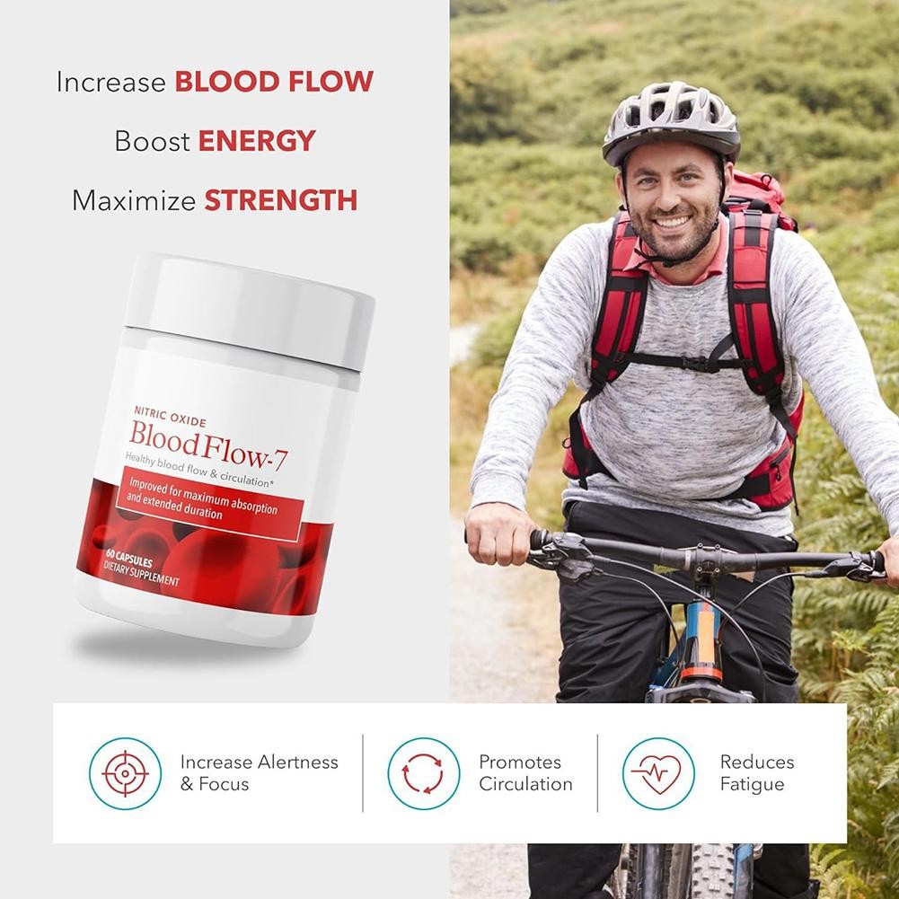1-5 PACK Juvenon BloodFlow7 Blood Circulation Support Formula 60ct Softgels USA