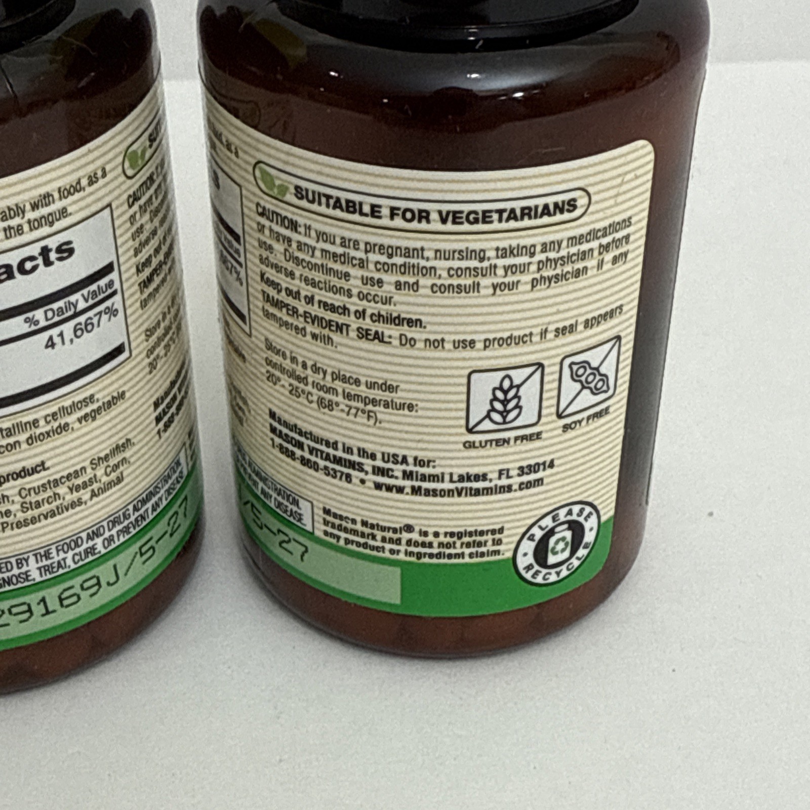 2 X Vitamin B-12 Quick Dissolve 1000 Mcg 100 Tabs By Mason Natural – Exp 5/27