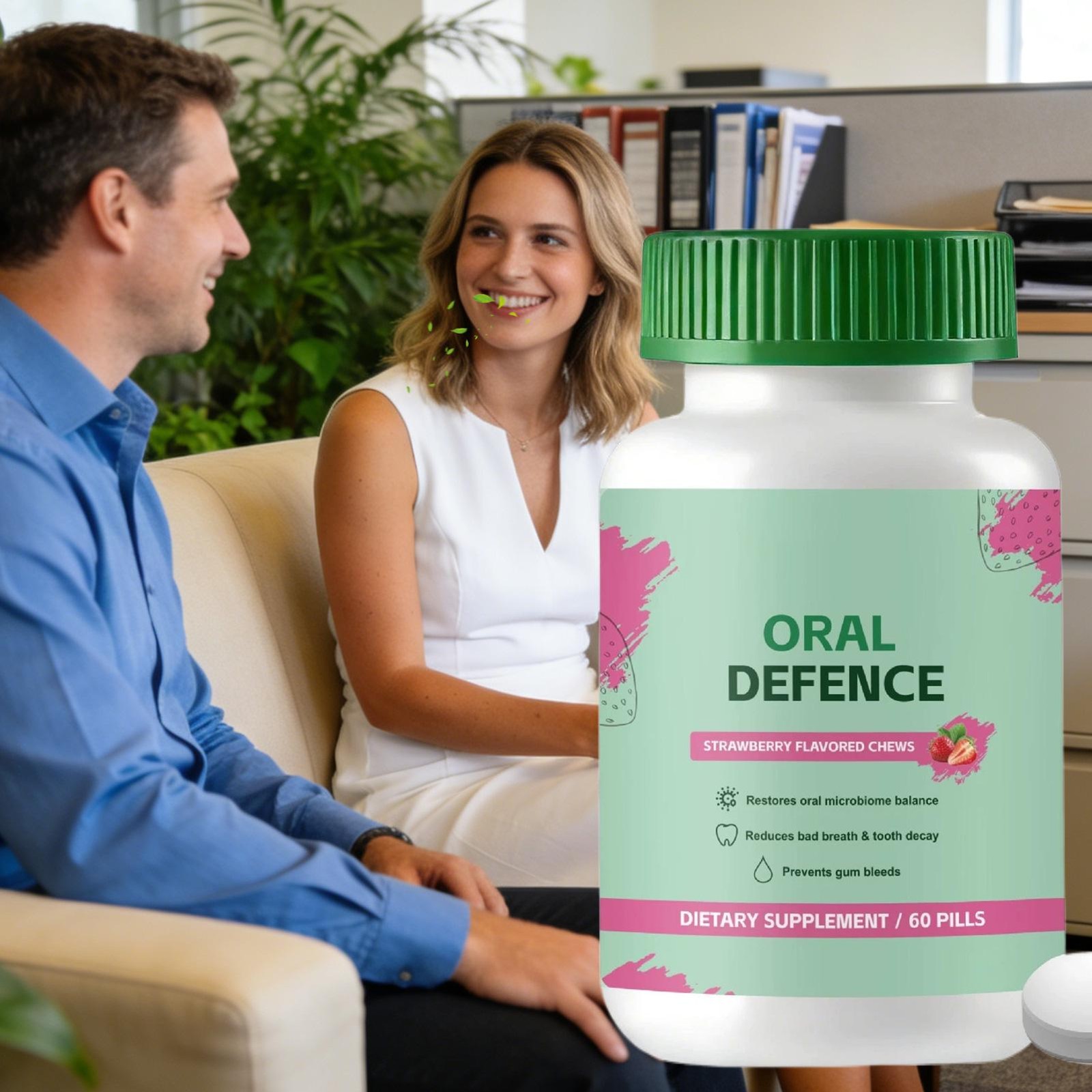 Oral Defence – Oral Probiotics Supplement ideal for Fresh Breath, Teeth