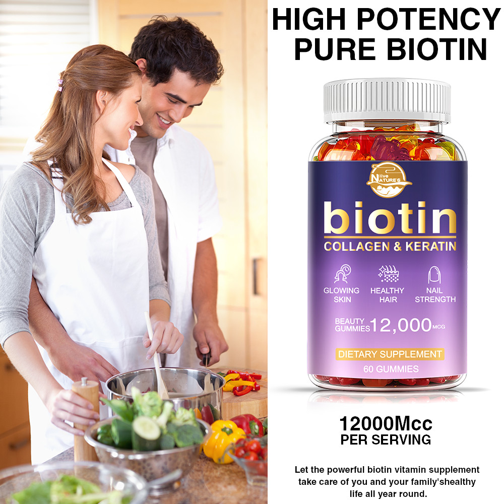 Biotin Collagen & Keratin Capsule 12000mcg – Hair Skin Nails Bone & Joint Health