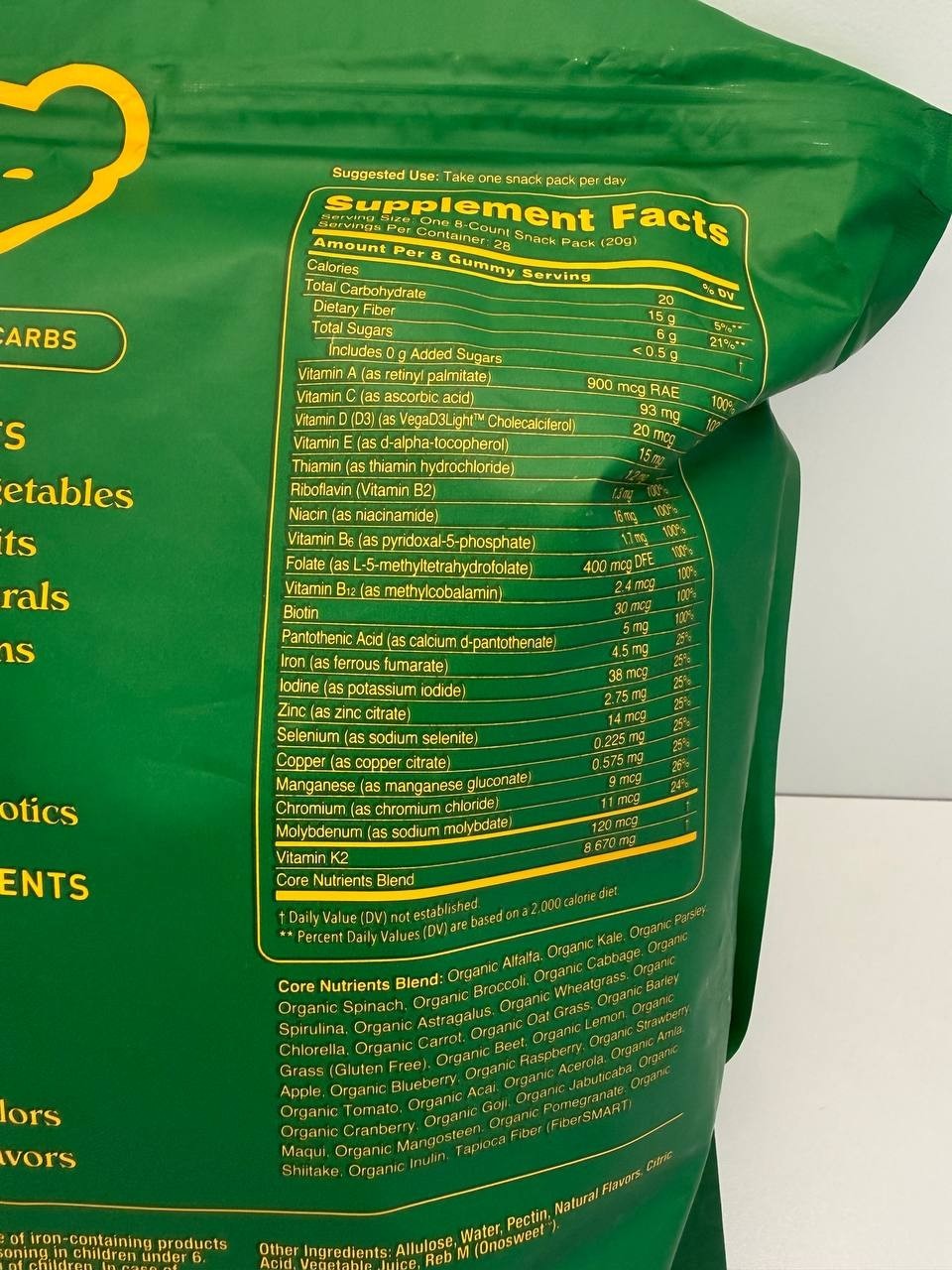 GRUNS adults super greens gummies SUGAR FREE