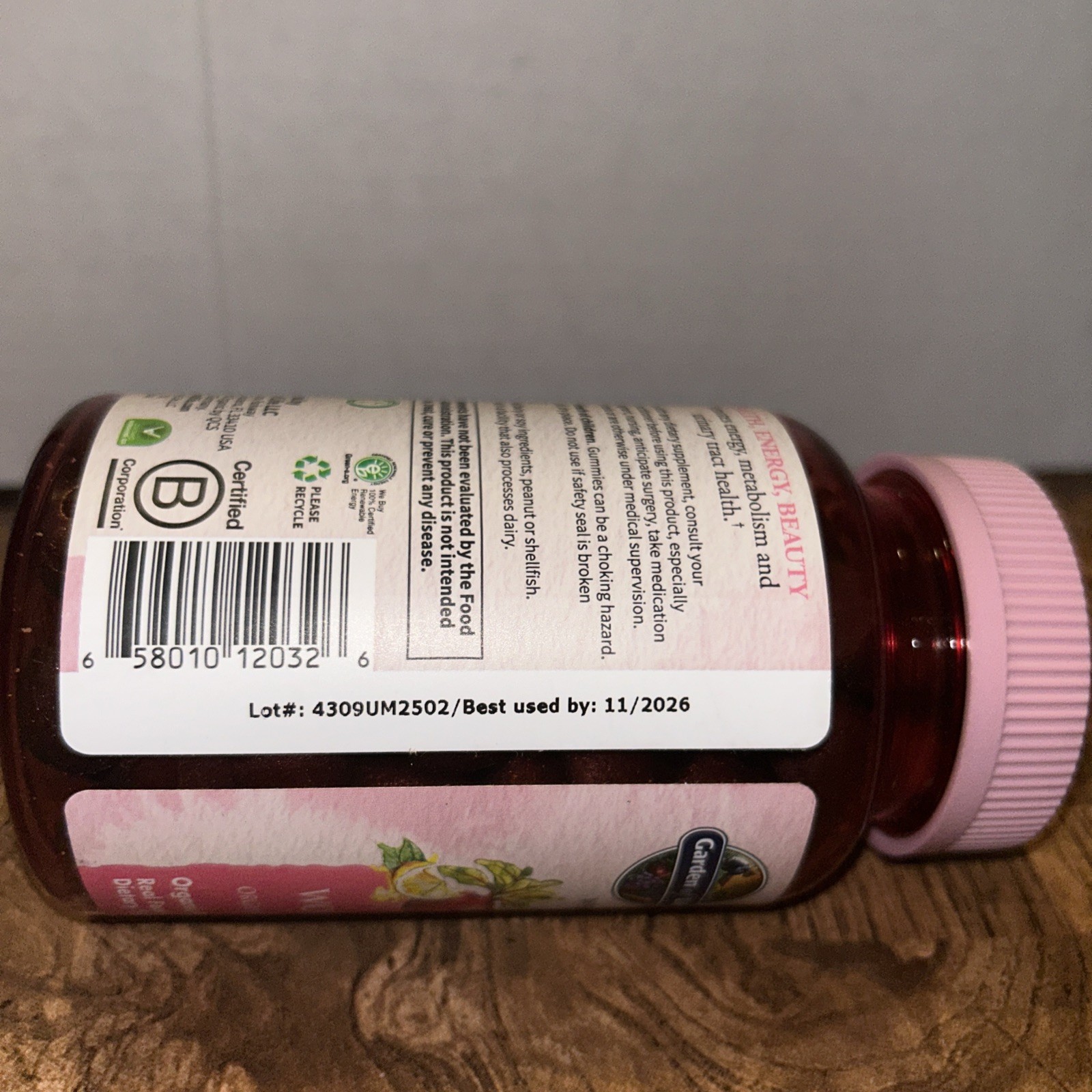 Garden of Life Organics Women’s Gummy Vitamins – Berry – Certified Organic,