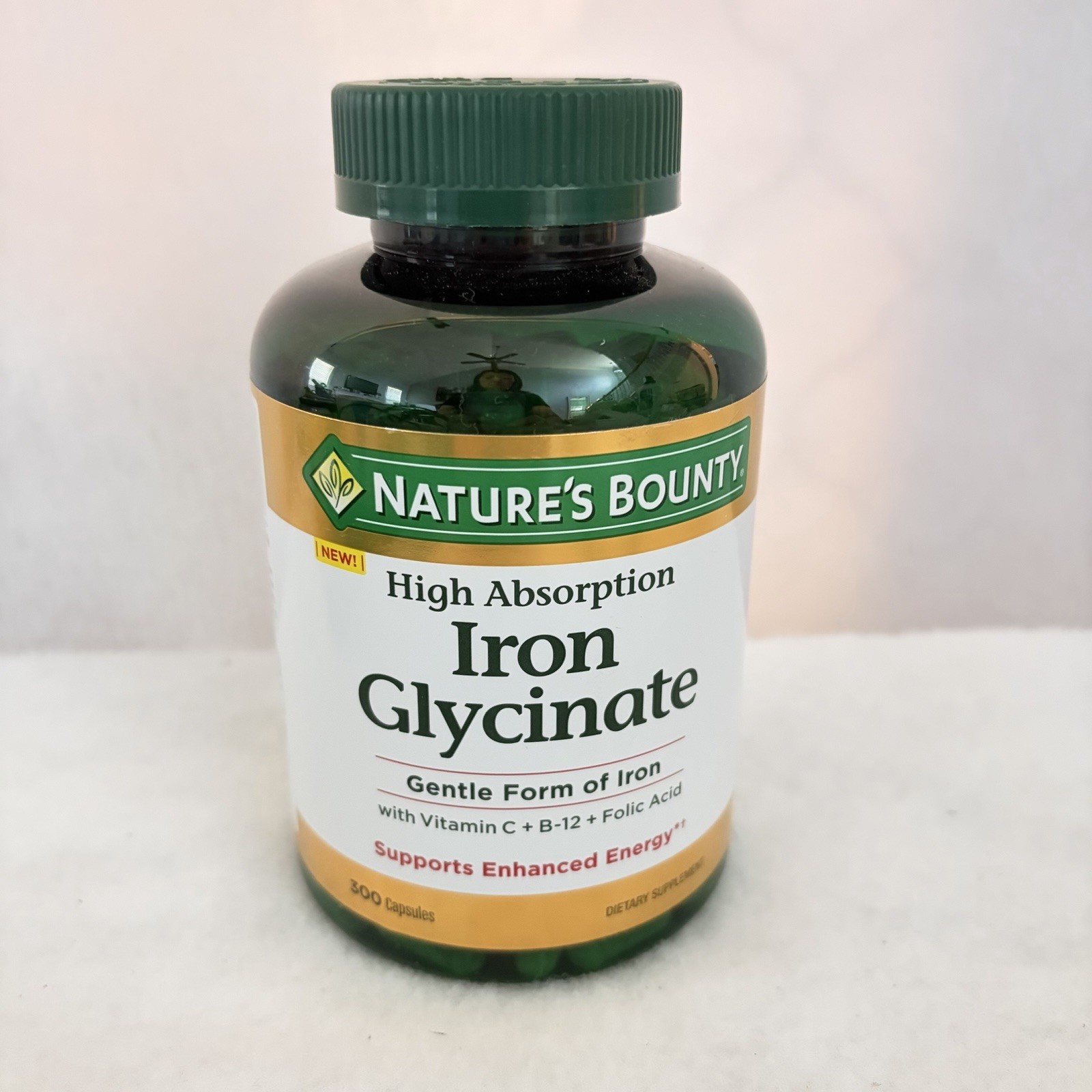 Nature’s Bounty Iron Glycinate 300 Count EXP 03/2028