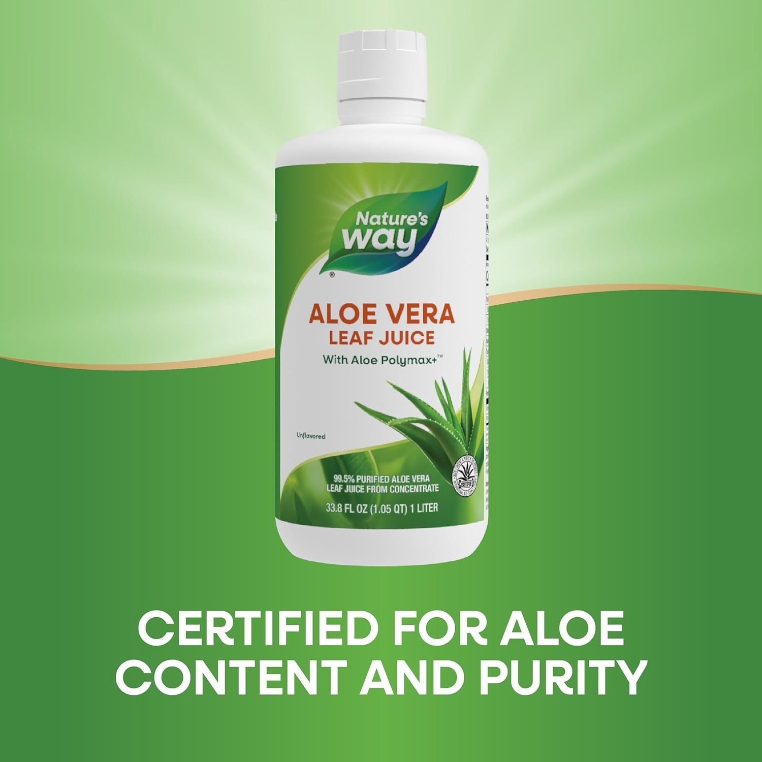 Versatile Unflavored Aloe Vera Juice with Polymax+ – 33.8 Fl Oz for Smoothies