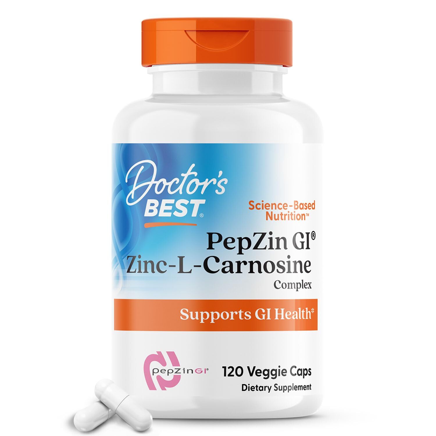 PepZin GI Nutritional Supplement 120 Count Supports Healthy Stomach Function