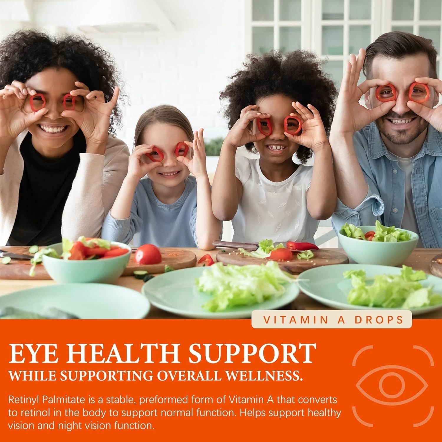Vitamin A Liquid Supplement Lutein & Zeaxanthin Vision Eye & Immune Support