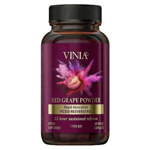 VINIA Piceid Resveratrol Supplement Non-GMO, Increases Blood Flow 60pcs/box