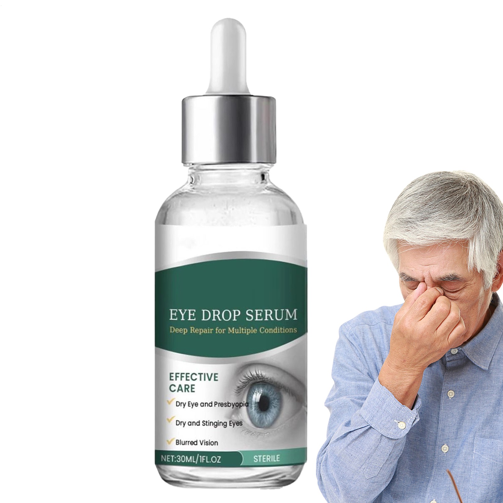 Eye Health Drops Nano Eye Drop Serum Dry Eyes Moisturizing Drops Relieve Fatigue