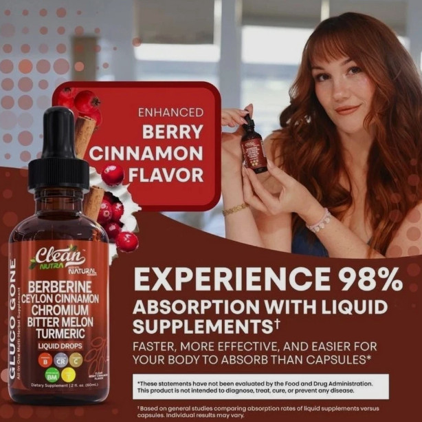 Clean Nutra Berberine containing Ceylon Cinnamon Supplement Liquid Drops