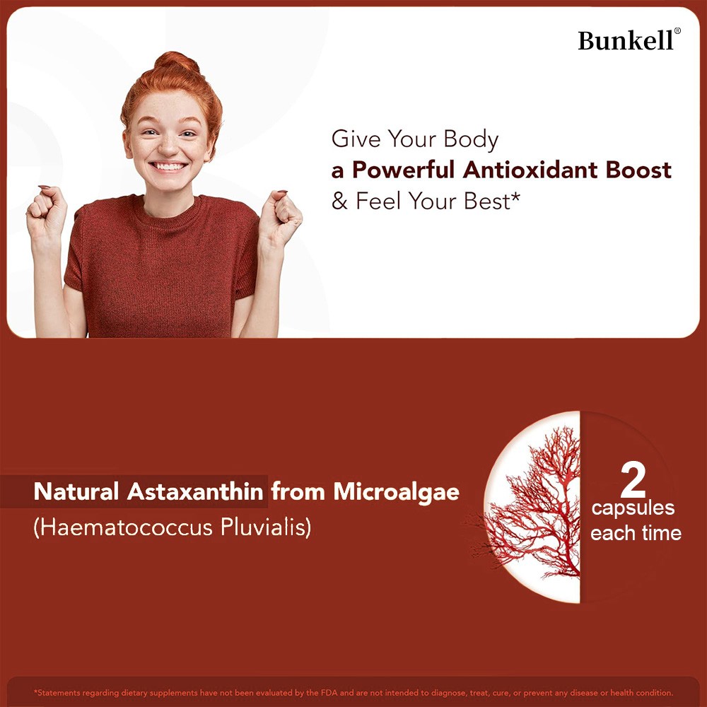 Triple Strength Astaxanthin 12mg from microalgae – 30/60/120 capsules
