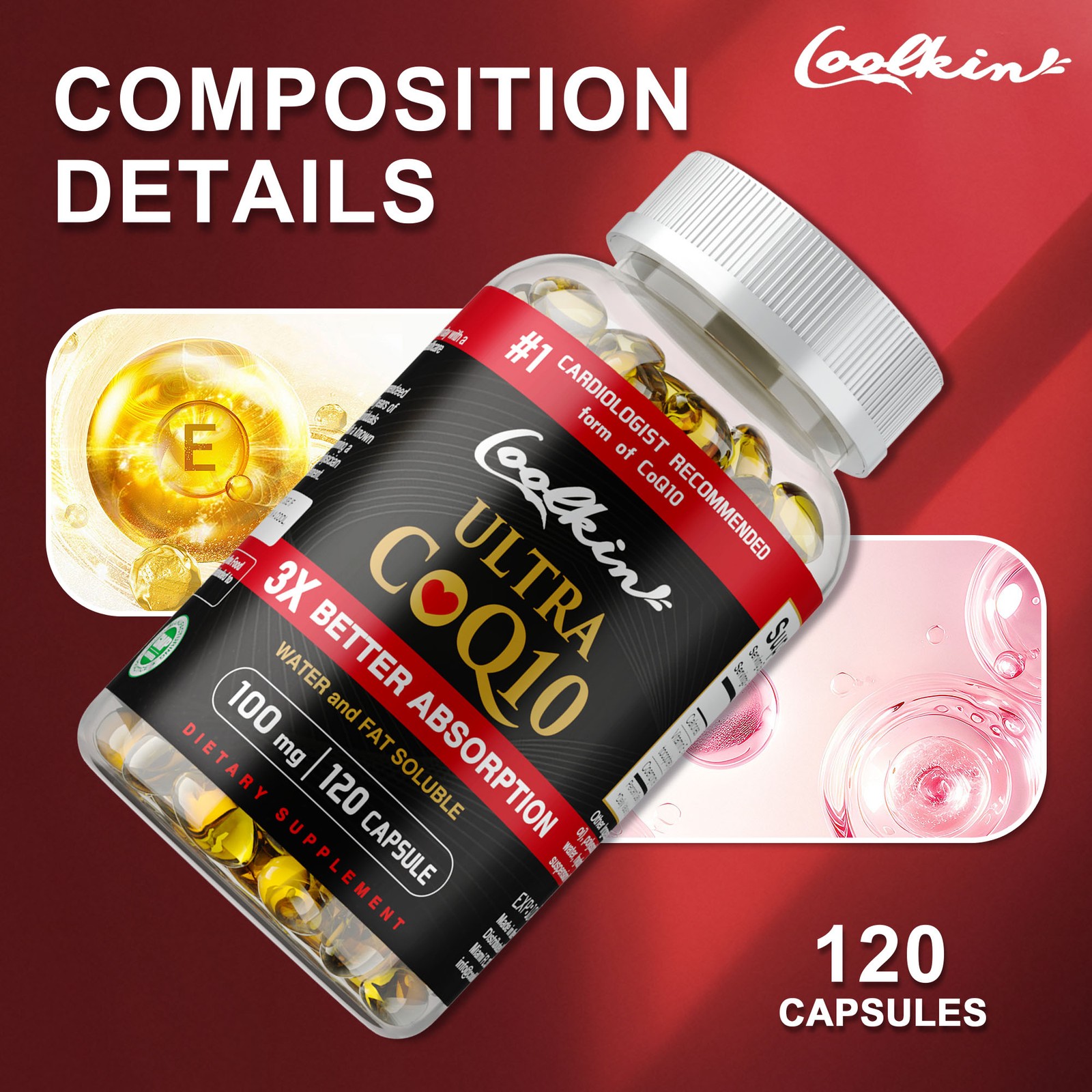 Ultra CoQ10 100mg – Promotes Heart Health, Cardiovascular Health Support