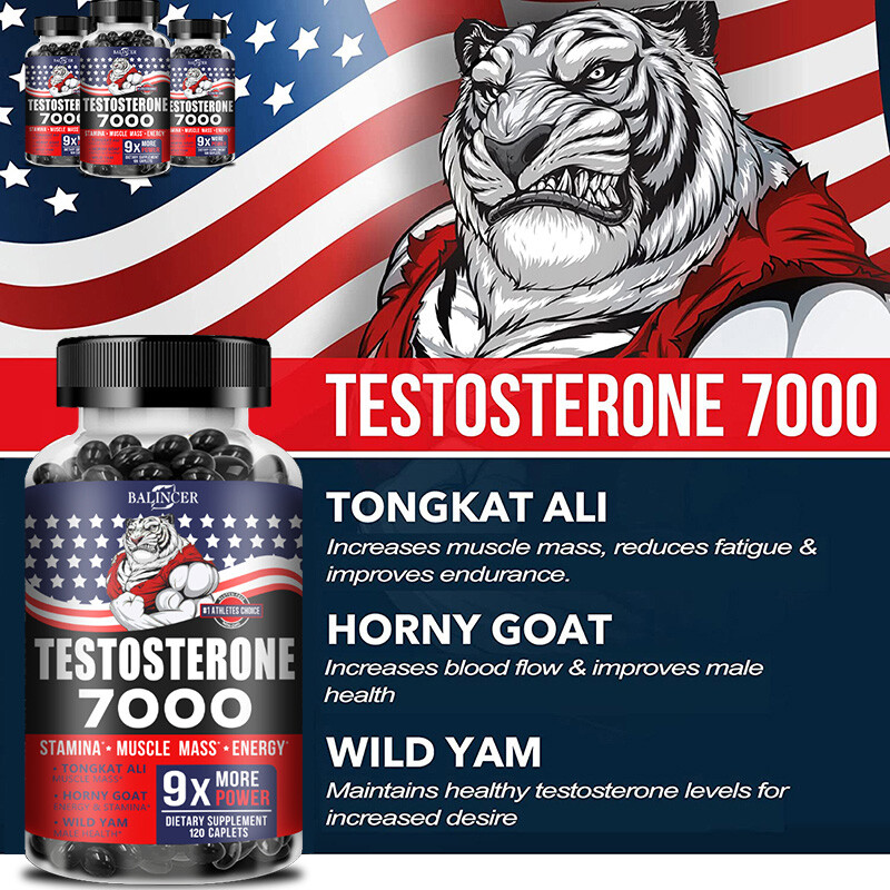 Muscle Growth + Strength+Male Performance Testosterone Booster Capsules