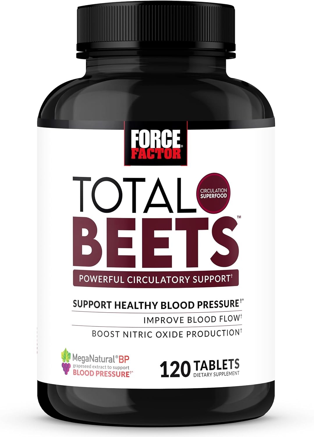 Total Beets Blood Pressure Support with Grape Seed Extract and Non GMO Beet Root