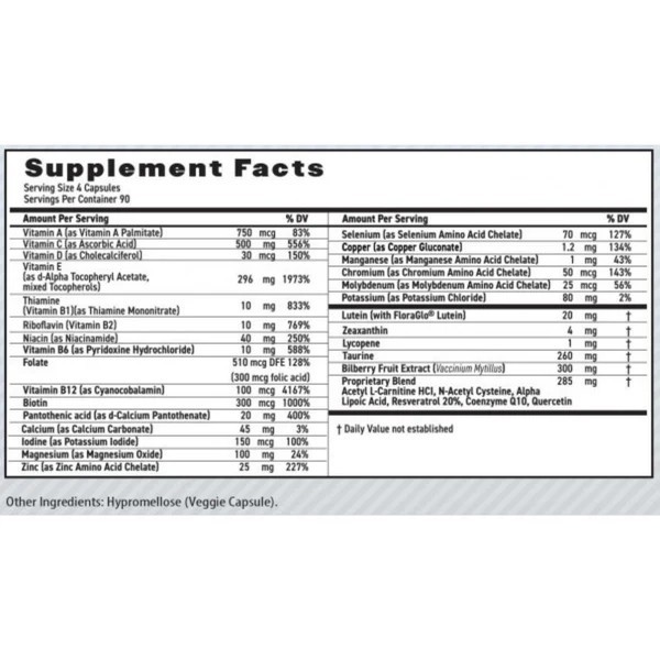MedOp MaxiVision Whole Body Formula 360 Caps Fast Same Day FREE Shipping 50% Off